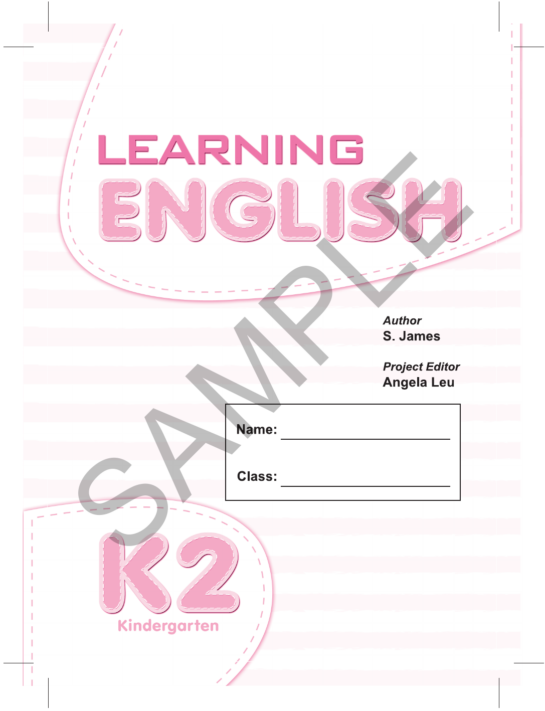 Learning English K2 sample page