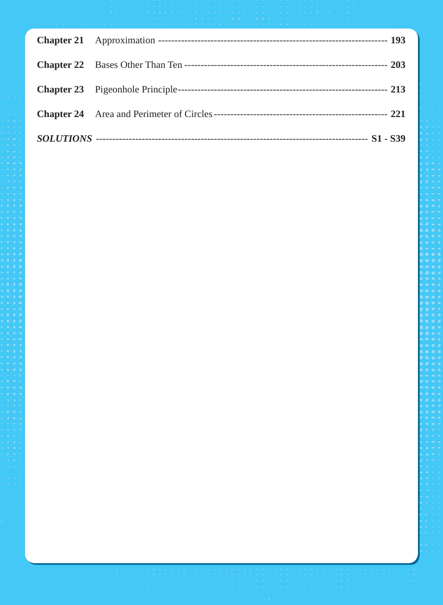 Maths Olympiad - Advanced sample page