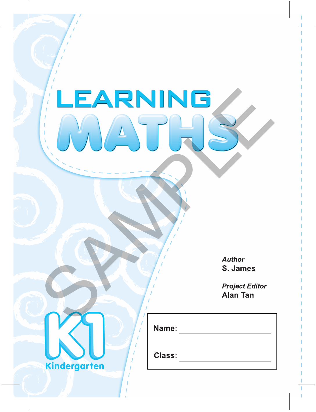 Learning Maths K1 sample page