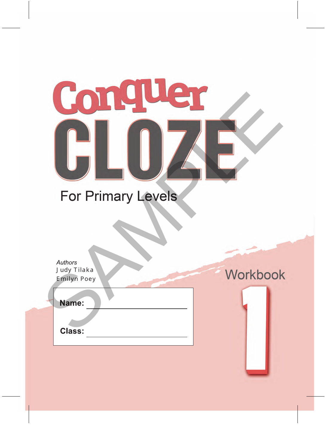 Conquer Cloze Workbook 1 sample page