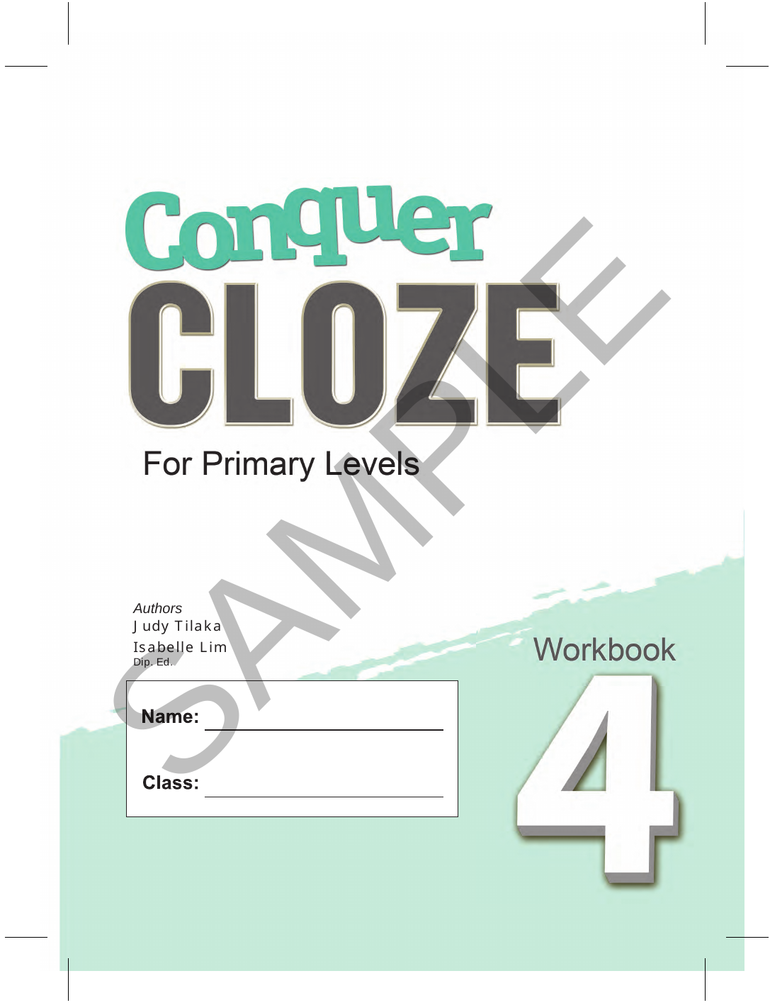 Conquer Cloze Workbook 4 sample page