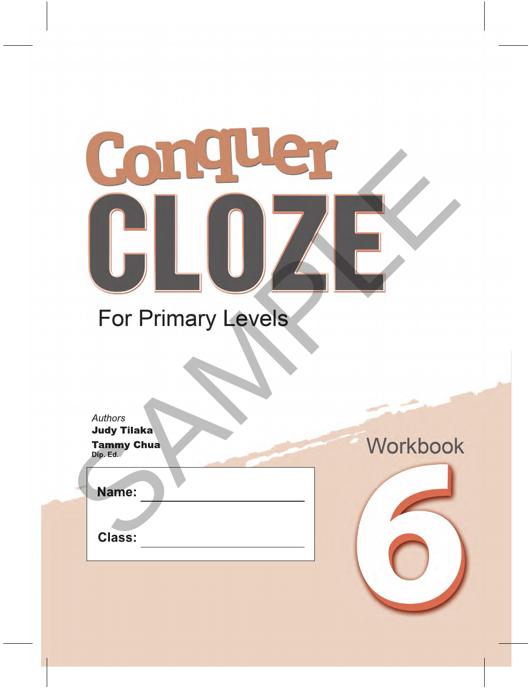Conquer Cloze Workbook 6 sample page