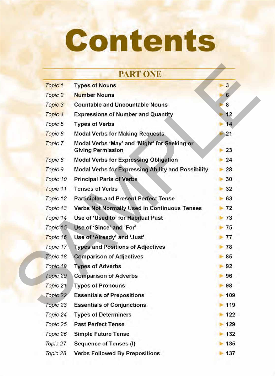Strengthen English Grammar for Secondary Levels sample page
