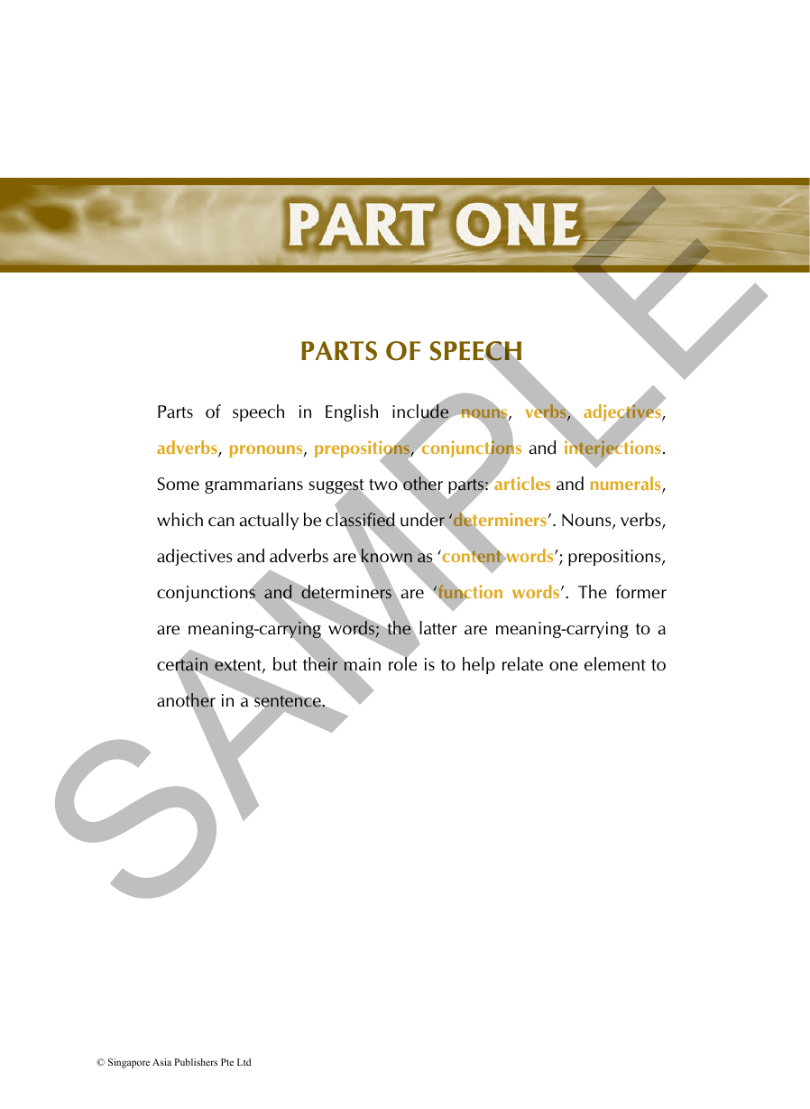 Strengthen English Grammar for Secondary Levels sample page