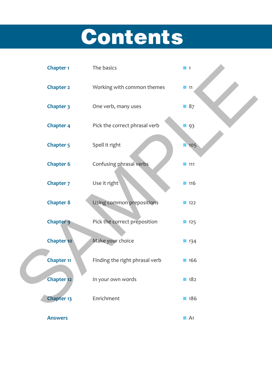 Strengthen English Phrasal Verbs for Secondary Levels sample page