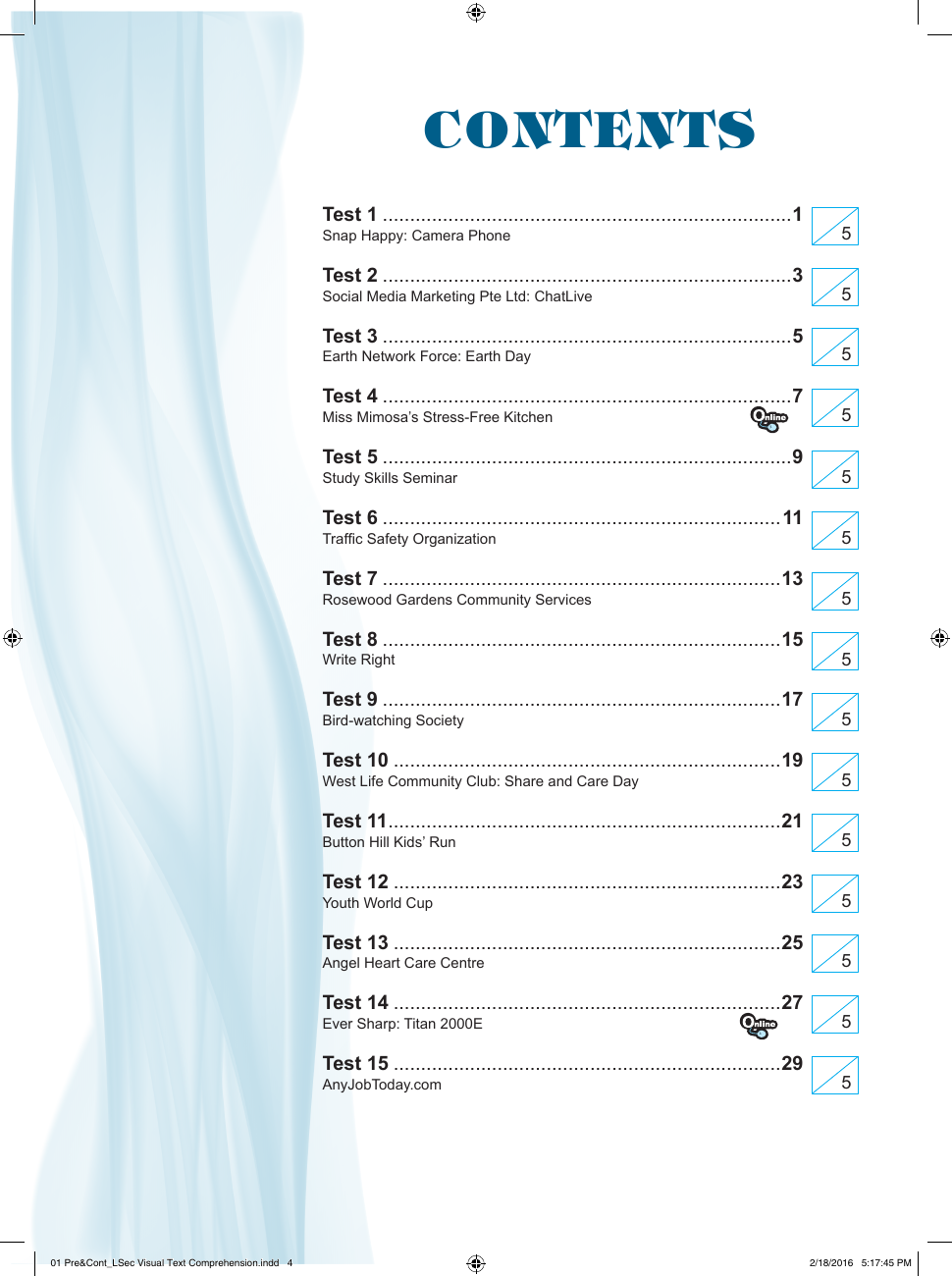 Strengthen English Visual Text Comprehension for Lower Secondary Levels sample page
