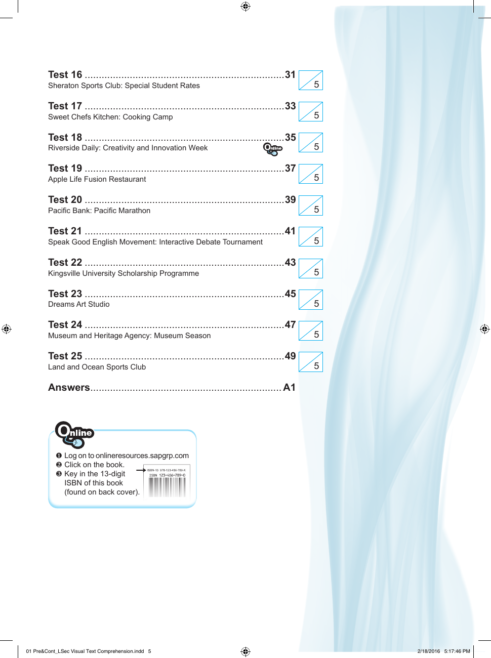 Strengthen English Visual Text Comprehension for Lower Secondary Levels sample page