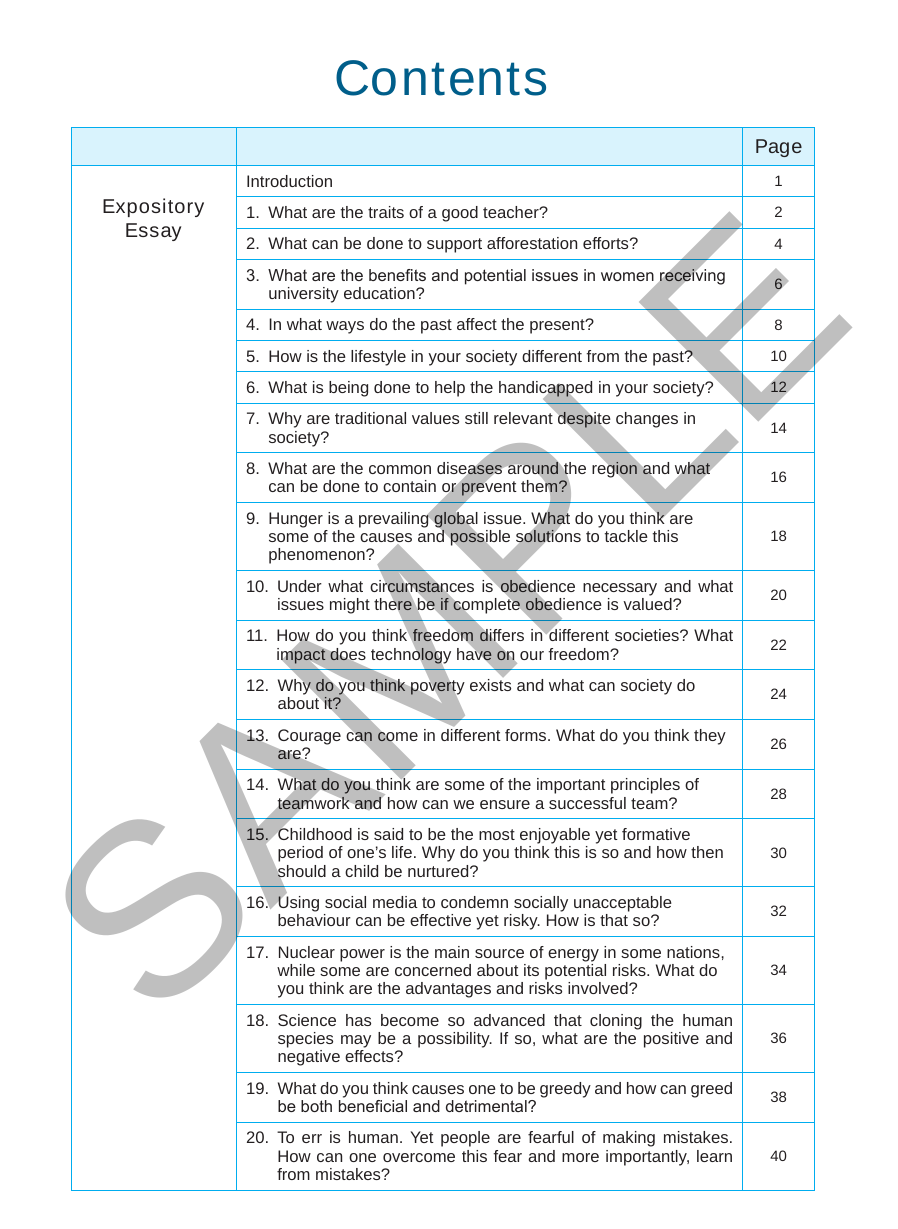 Notes+ Excel in Expository, Argumentative & Discursive Essays for Upper Secondary Levels sample page