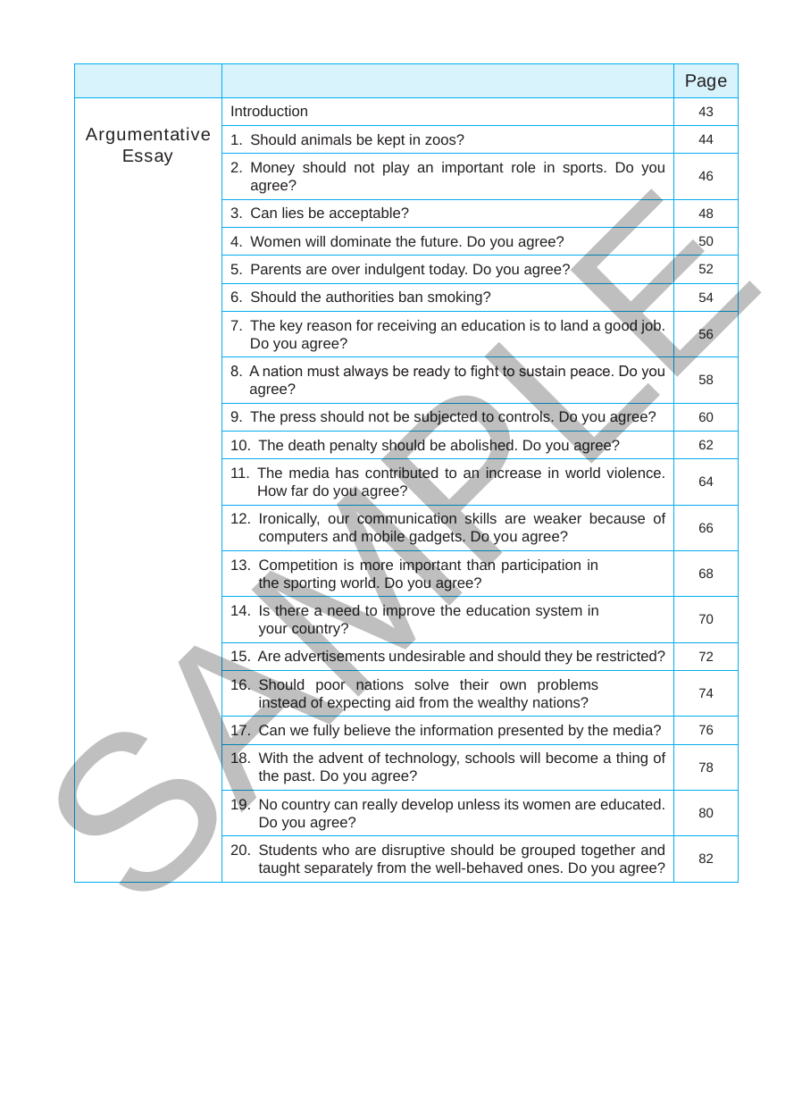 Notes+ Excel in Expository, Argumentative & Discursive Essays for Upper Secondary Levels sample page