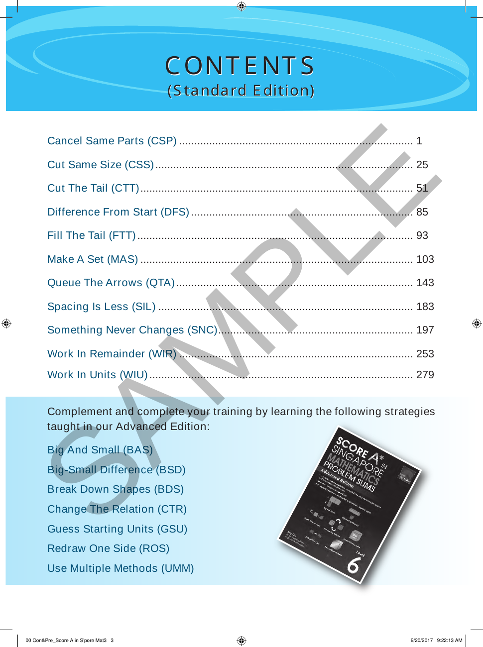 Score A in Singapore Maths Problem Sums Level 6 (Standard) sample page