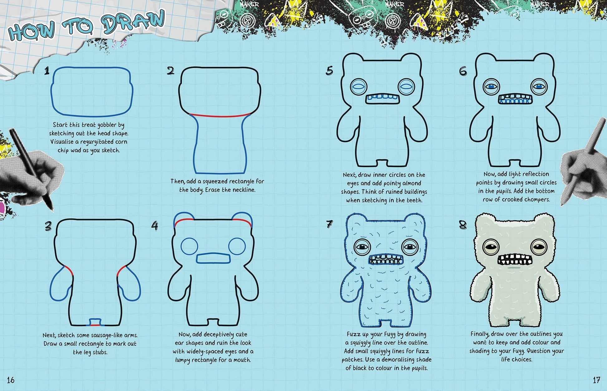 Fuggler - How to Draw — inside page 4