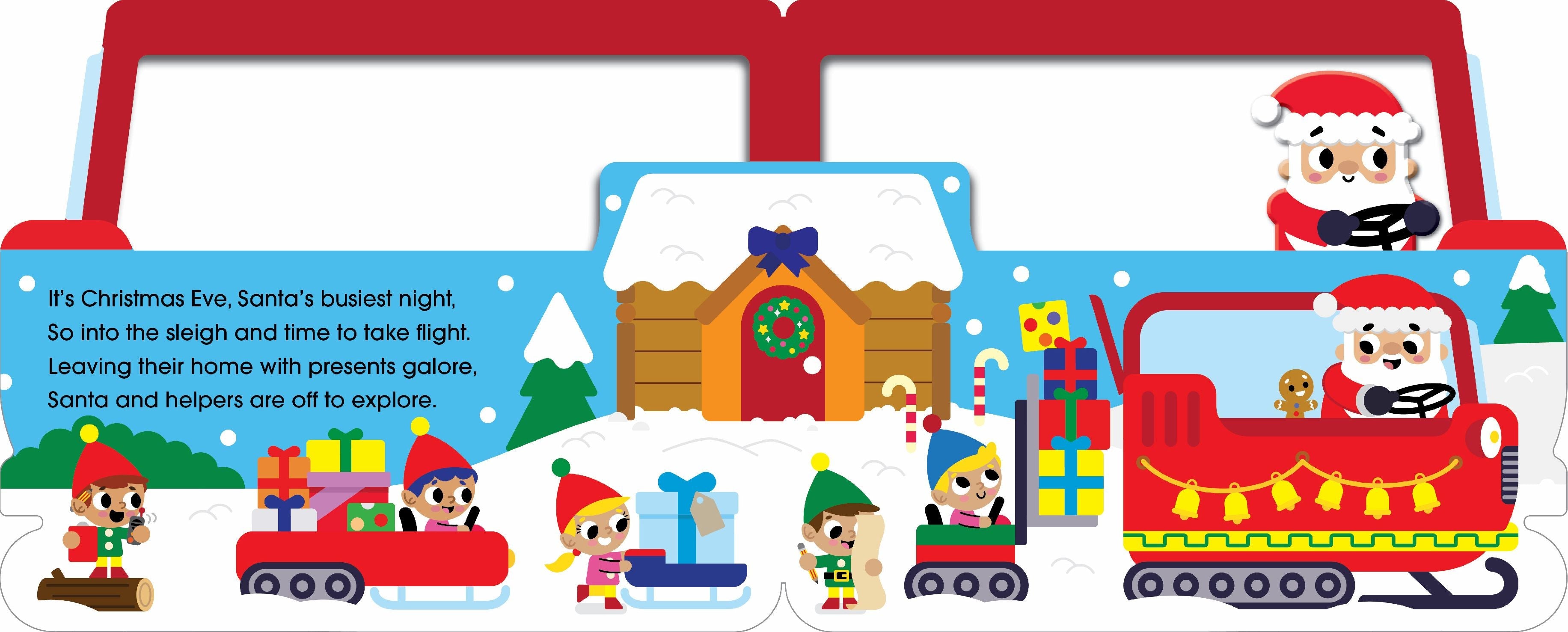 Mini Me - Shaped Board Book - Santa's Sleigh Ride — inside page 6