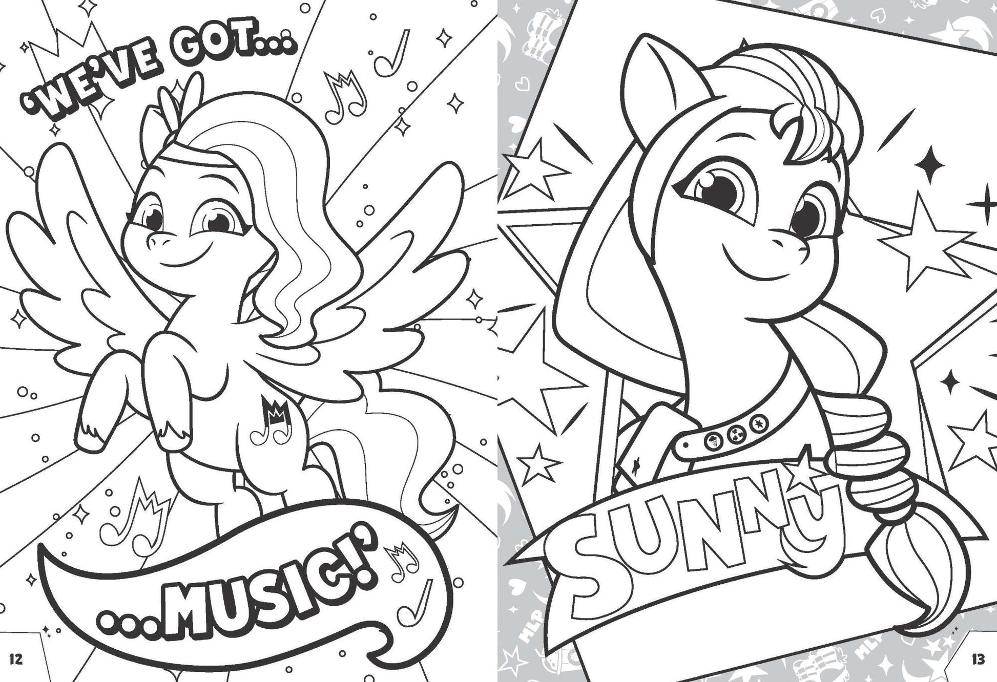 My Little Pony - 32pp Colouring Book - Tell Your Tale — inside page 2