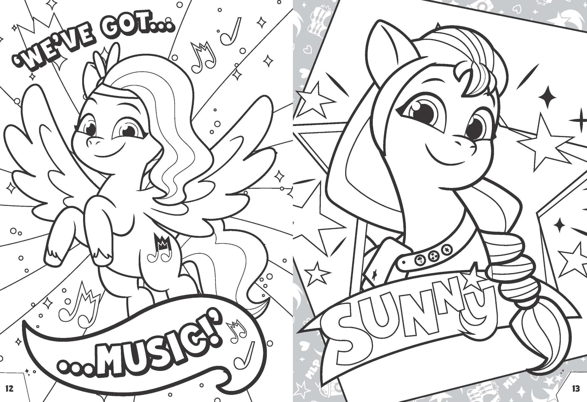 My Little Pony - 32pp Colouring Book - Tell Your Tale — inside page 2