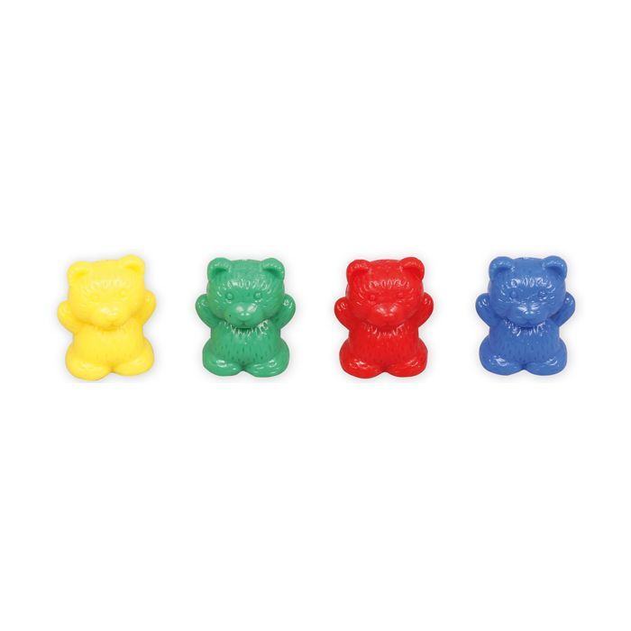 Three Bear Family Counters (4 Colours) - Baby Bear (Box of 200)