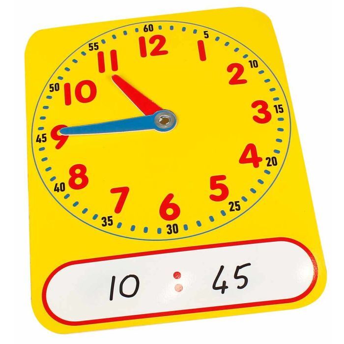 12-Hour Write-on/Wipe-off Teacher Demonstration Clock