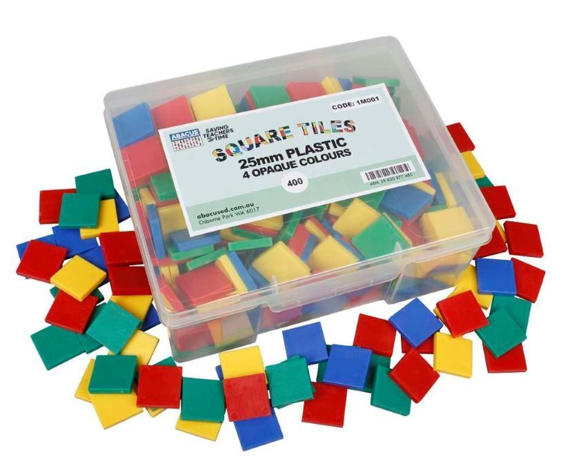 Colour Tiles - Square (Box of 400)