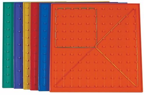 Geoboards (Multicoloured) - 23cm Double-Sided (Pack of 6)