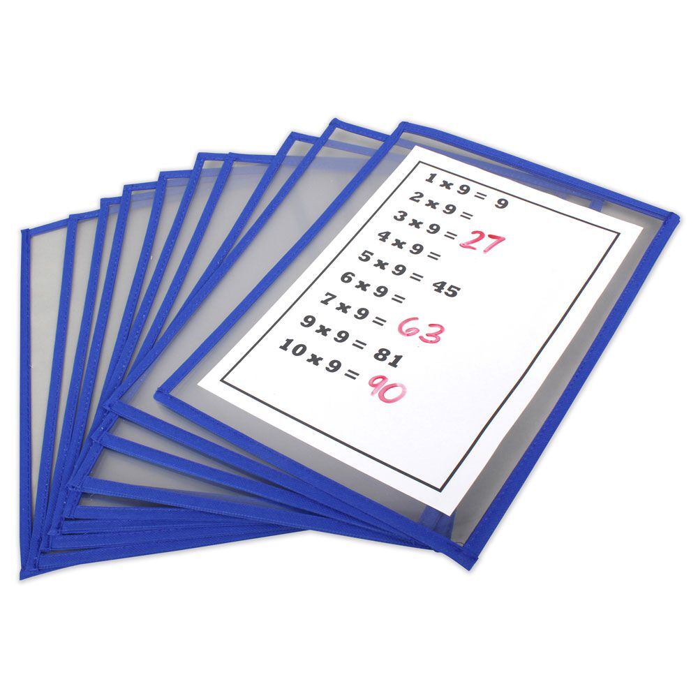 Write 'N' Wipe Pockets - A4 (Set of 10)