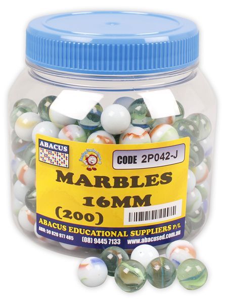 Marbles - 16mm (Jar of 200)
