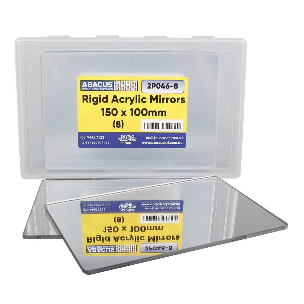 Rigid Acrylic Mirrors - 150mm x 100mm (Box of 8)