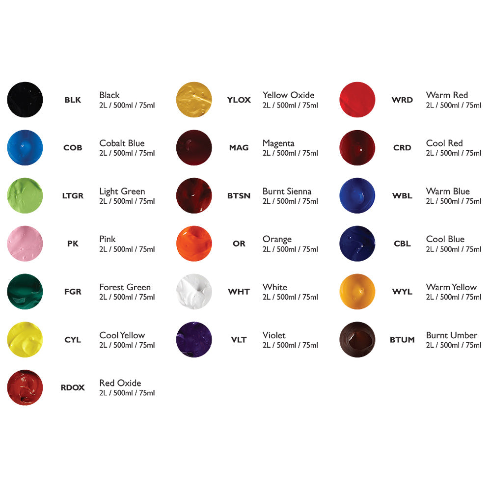 Aquacryl Premium Acrylic Paint 2L - Magenta
