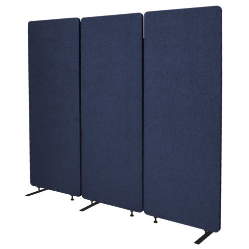 Visionchart ZIP Acoustic Screen Room Divider 3 Panels 1650 x 1830 x 28mm Marine