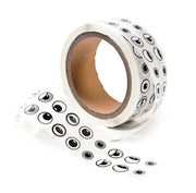 Adhesive Eyes Black and White - Roll of 2000