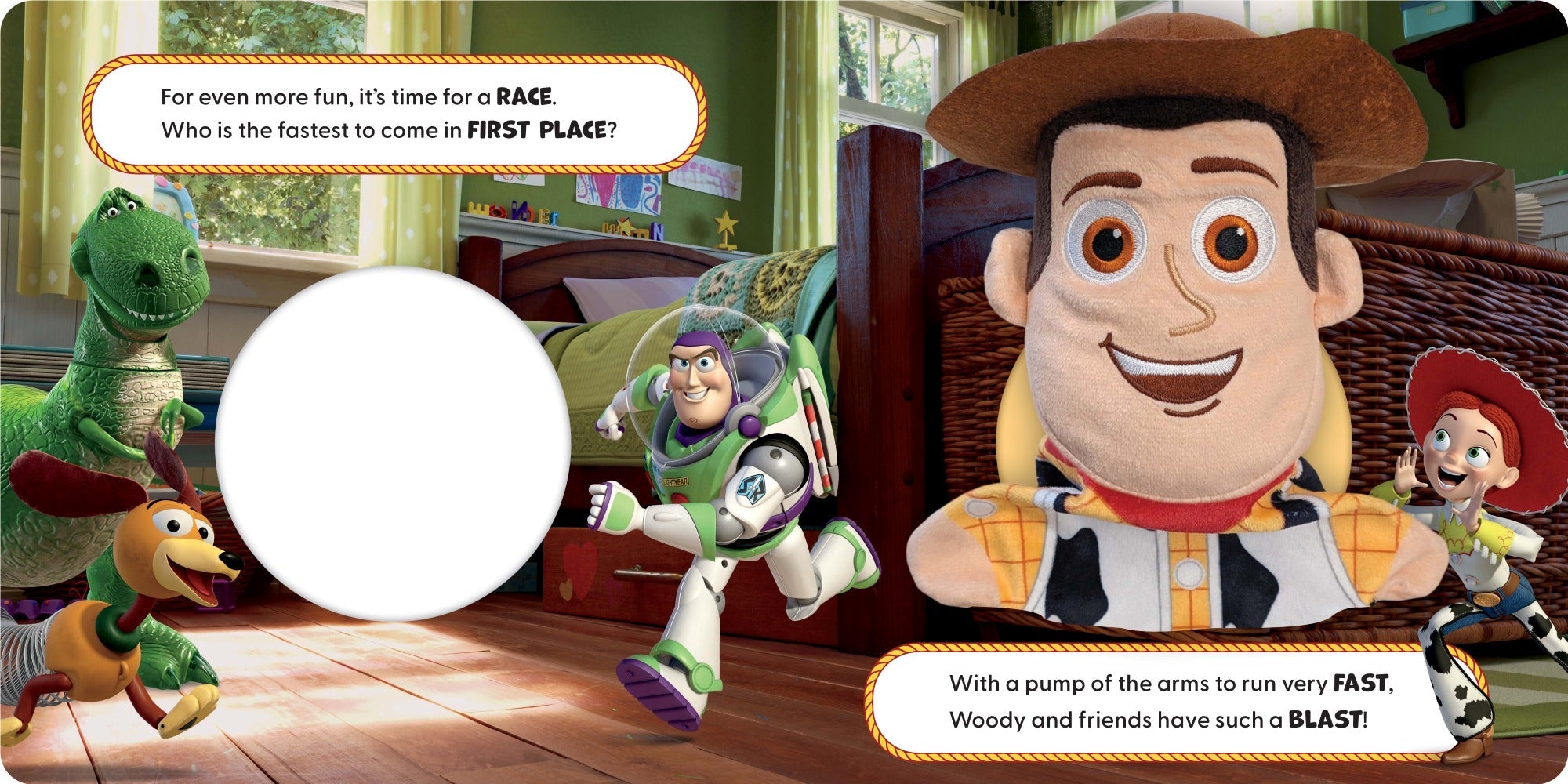 Disney Toy Story - Hand Puppet Book - Woody — inside page 3
