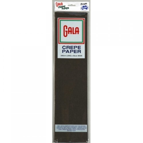 Gala Crepe Paper - Black (240x50cm): Single