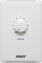 Redback Volume Control 40W 100V Line Clipsal Pro - Vertical White