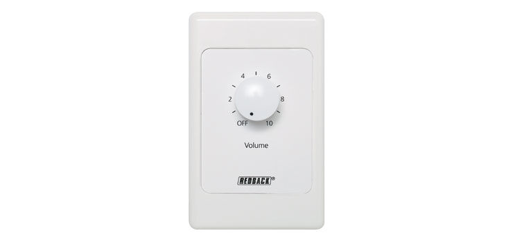 Redback Attenuator Volume Control 10W 100V Line - Vert. Clipsal Plate