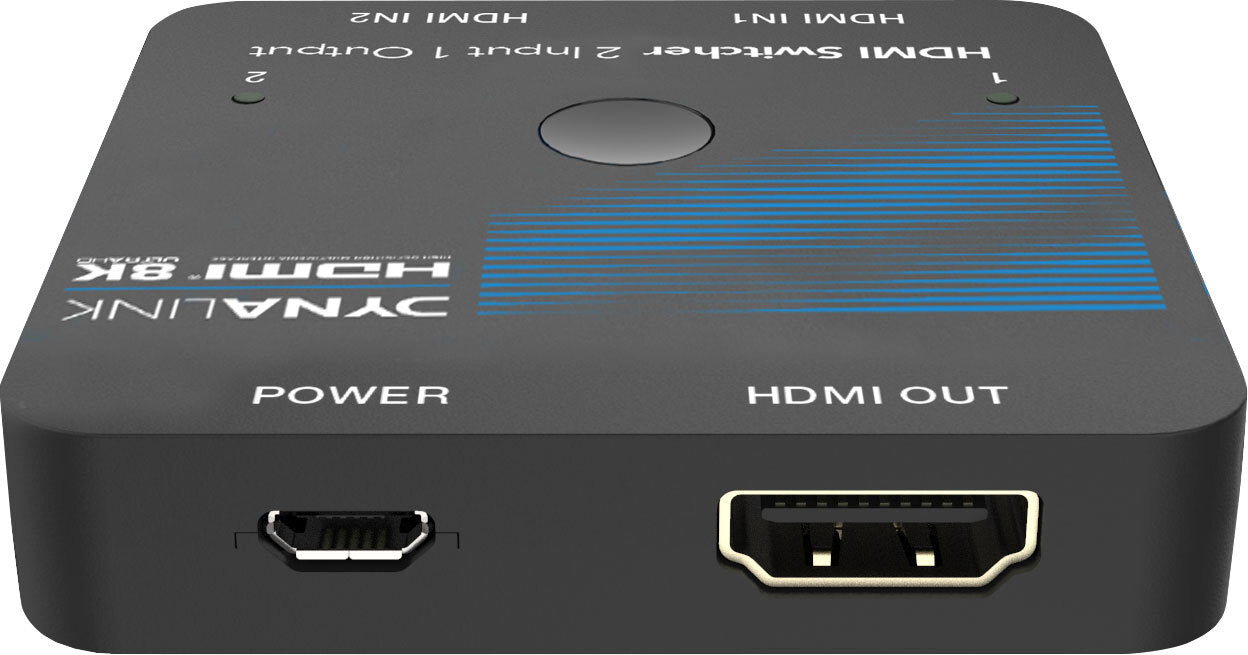 Dynalink 8K 48Gbps 2 Way HDMI Switcher