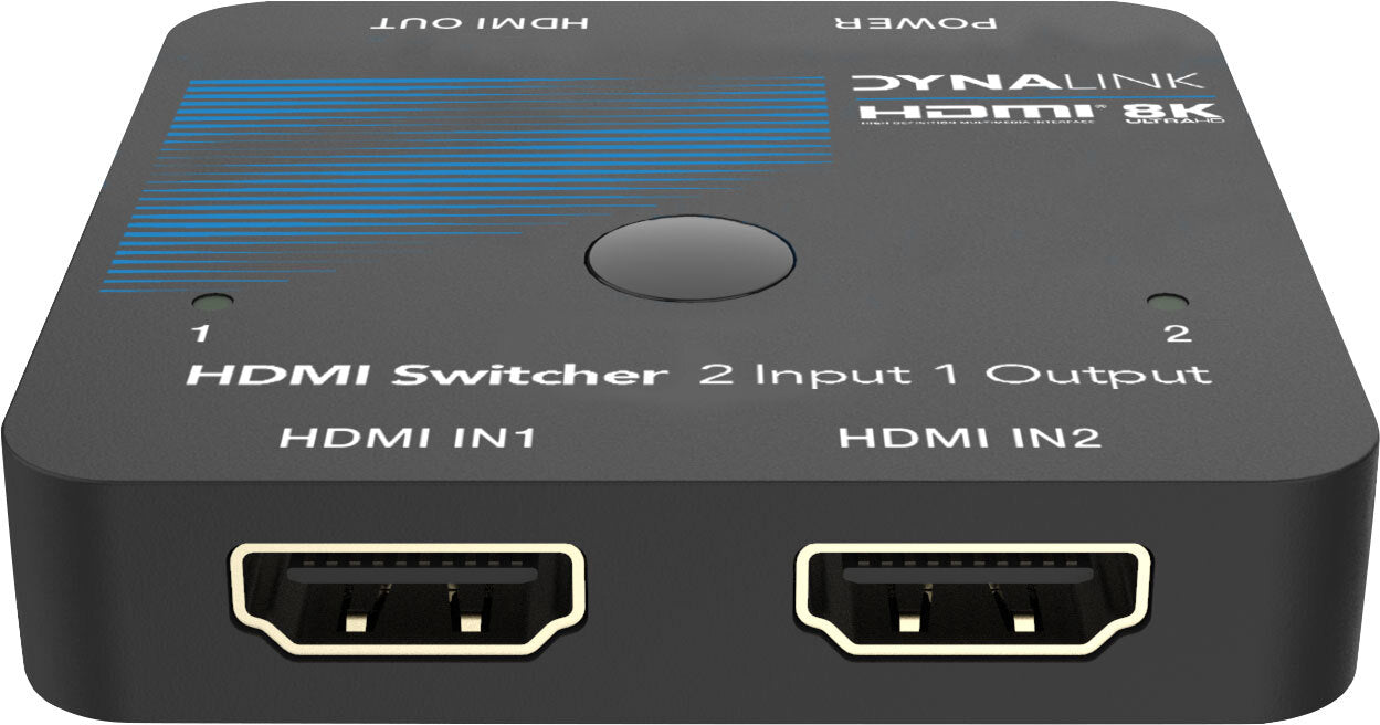 Dynalink 8K 48Gbps 2 Way HDMI Switcher