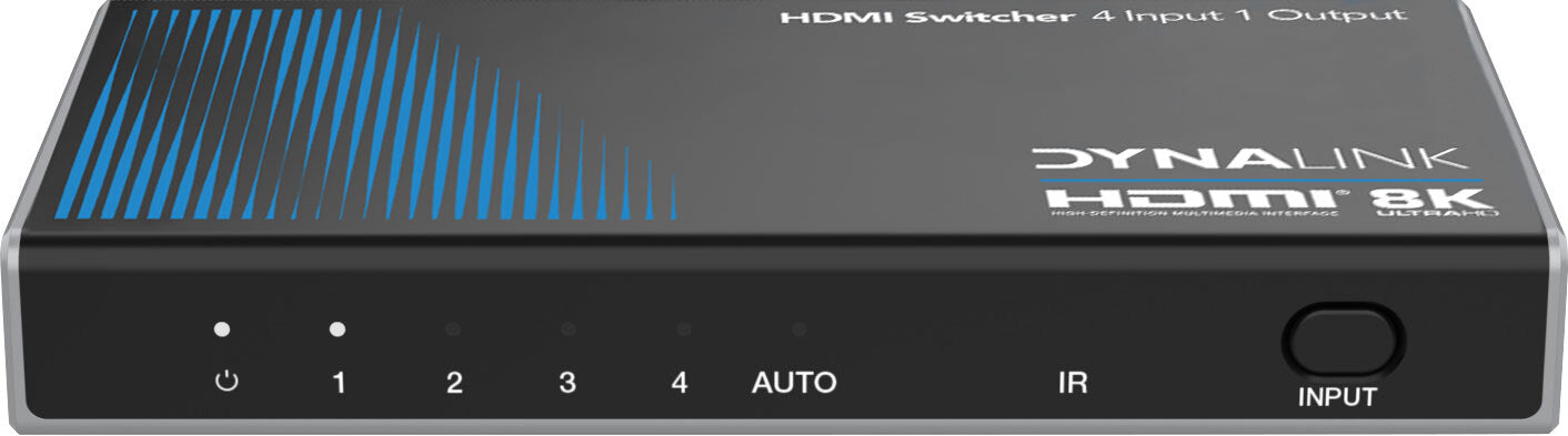 Dynalink 8K 48Gbps 4 Way HDMI Switcher
