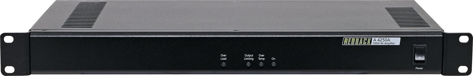 Redback Compact 1RU Public Address (PA) 100V Amplifier 100W