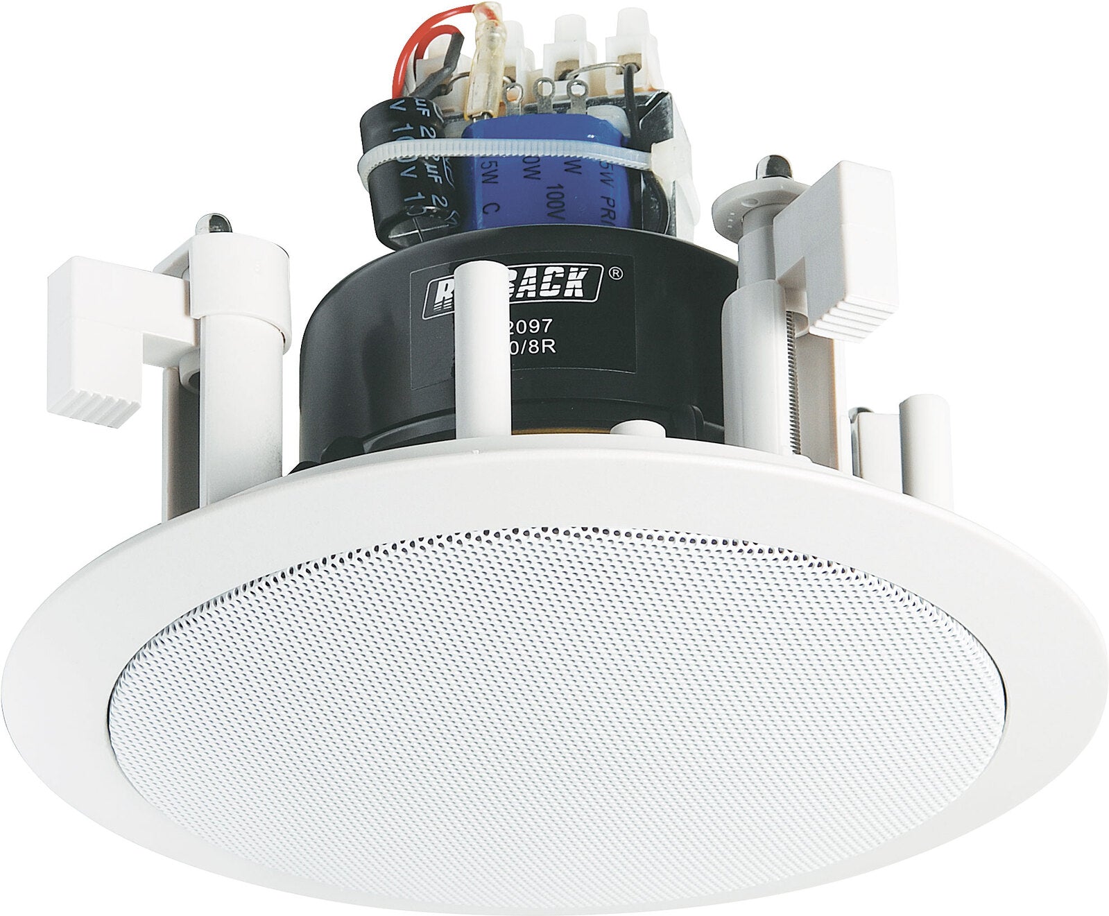 Redback 100mm (4") 15W 100V IP55 Fastfix Bathroom EWIS Ceiling Speaker