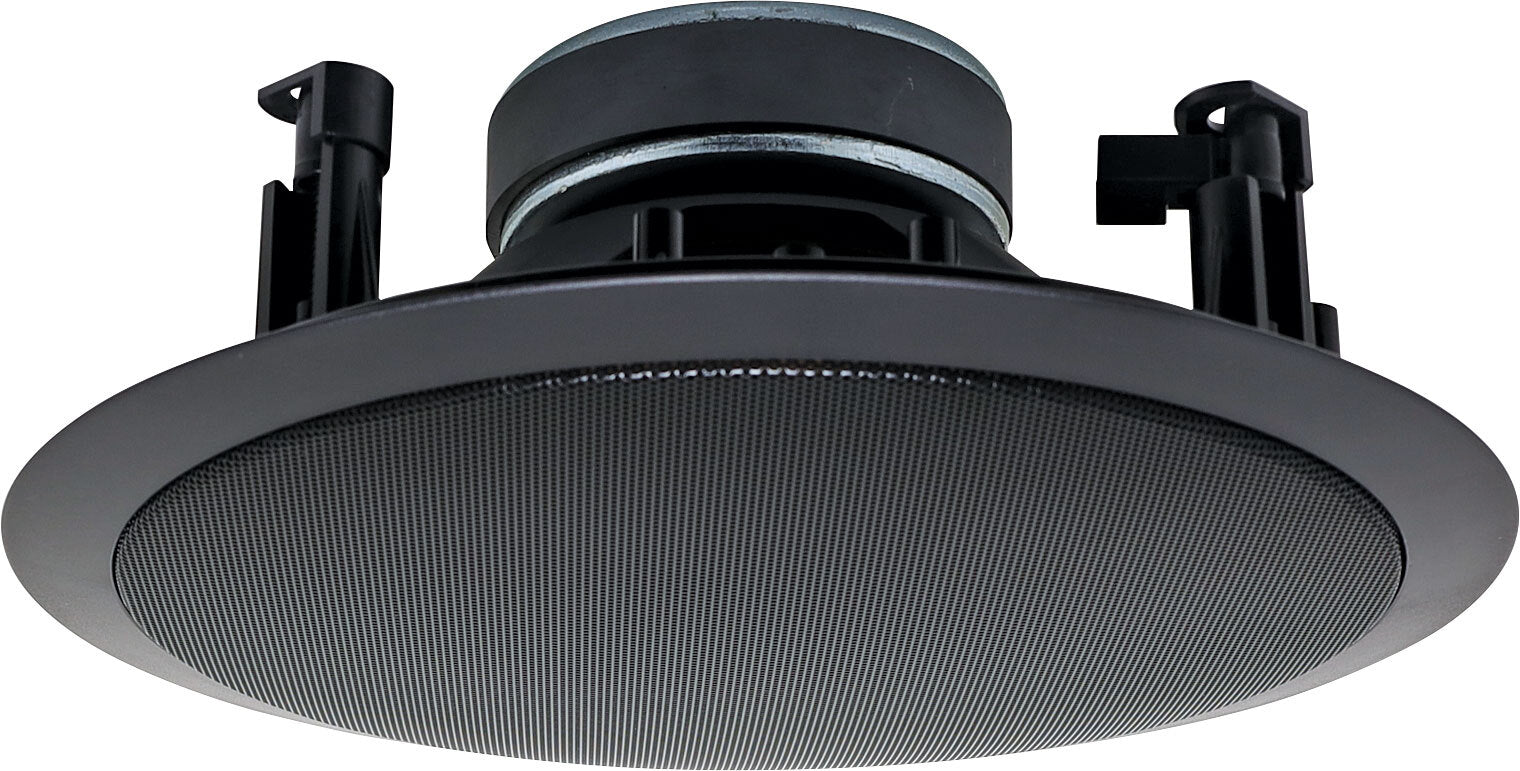 Redback 200mm (8") 15W 100V Coaxial 2 Way Black Fastfix Ceiling Speaker