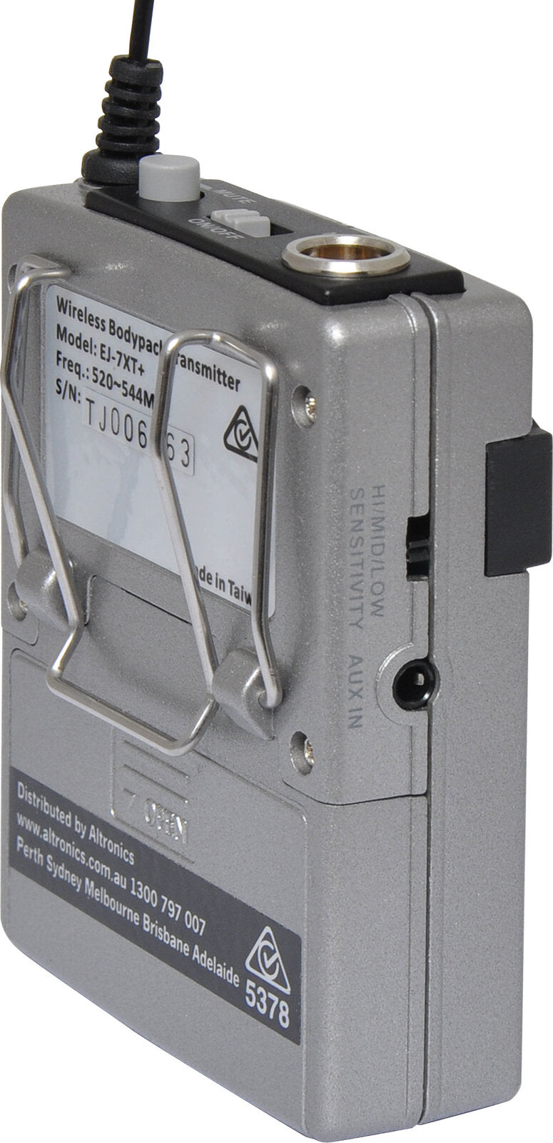 Okayo UHF Wireless Beltpack Transmitter 520-544Mhz 96 Channel