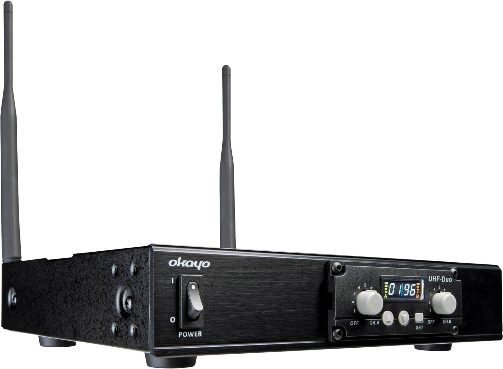 Okayo Dual Channel UHF Wireless Audio Link Receiver 520-544MHz