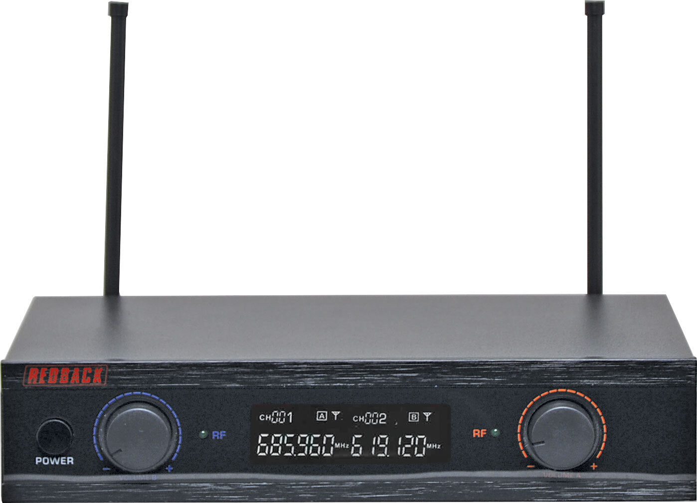 Redback UHF Wireless Microphone System 2 Ch With Two Handheld Mics