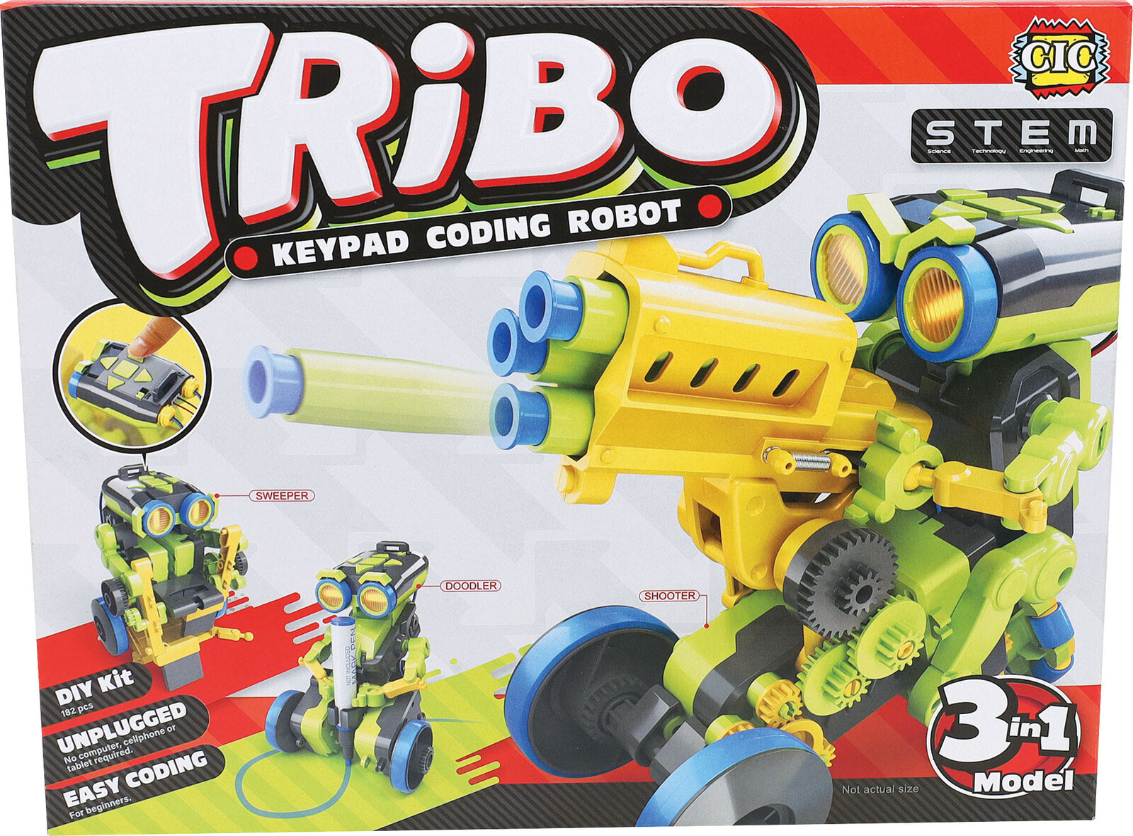 CIC 3 in 1 Keypad Coding Robot Kit