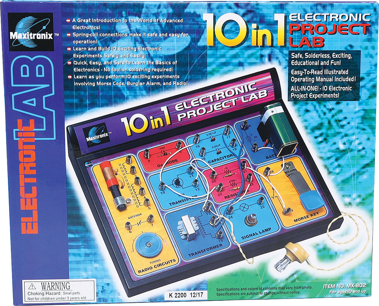 Maxitronix 10 In 1 Electronics Lab Kit