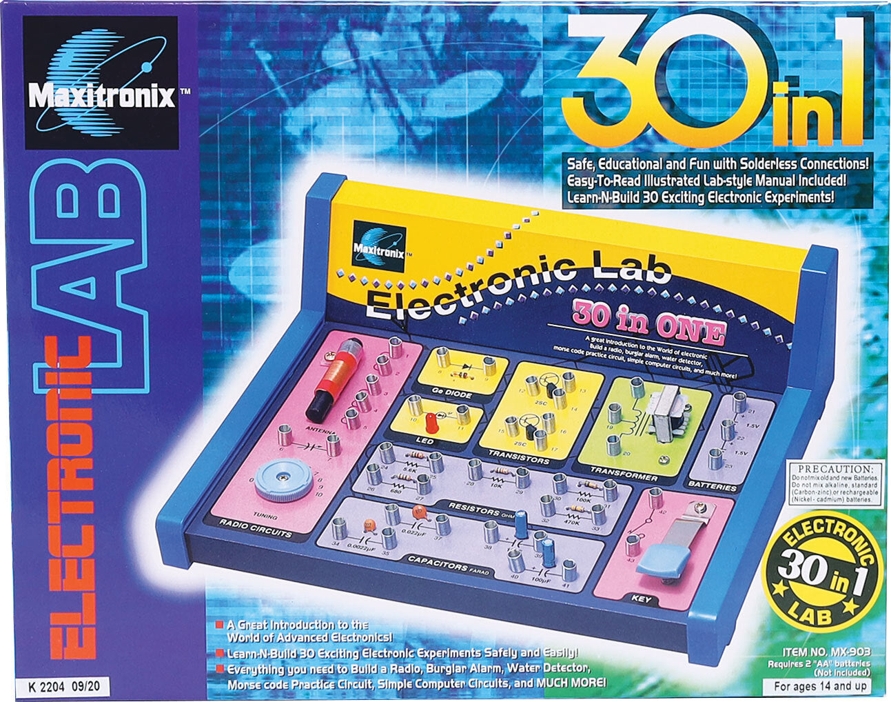 Maxitronix 30 In 1 Electronics Lab Kit