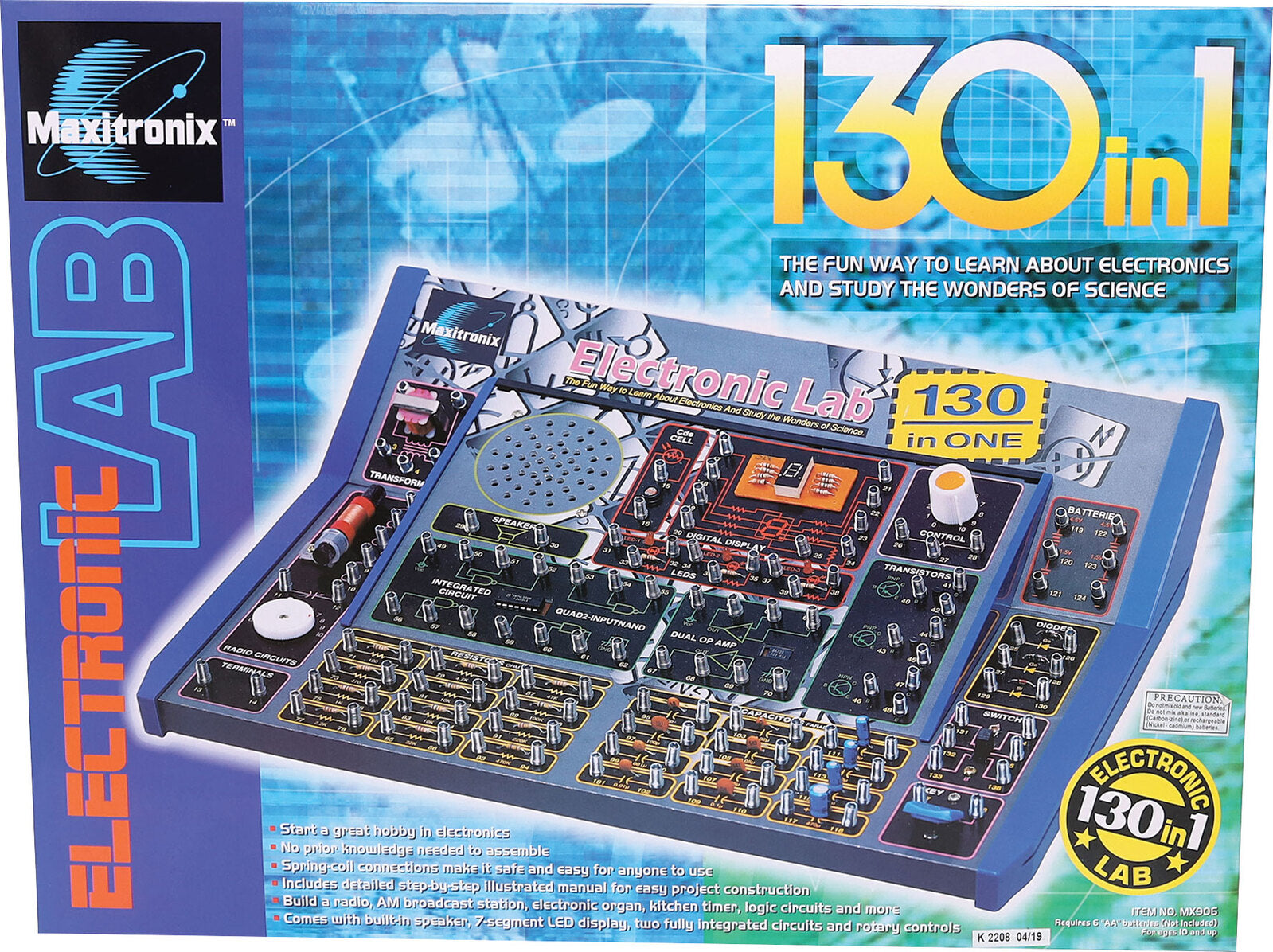 Maxitronix 130 In 1 Electronics Lab Kit