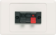 Dynalink Single Spring Terminal Speaker Wallplate