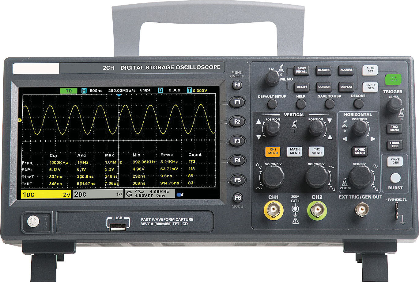 Altronics 100MHz LCD Digital Storage Oscilloscope & Waveform Generator