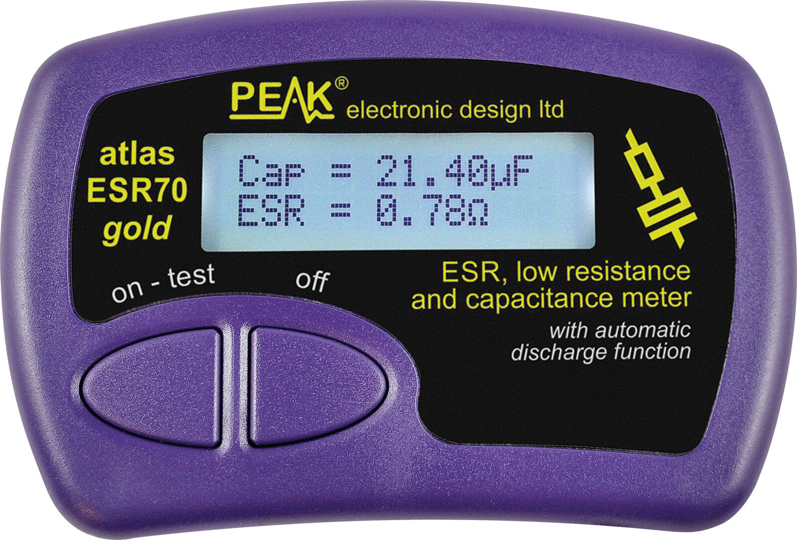 Peak ESR PLUS Capacitor Analyser