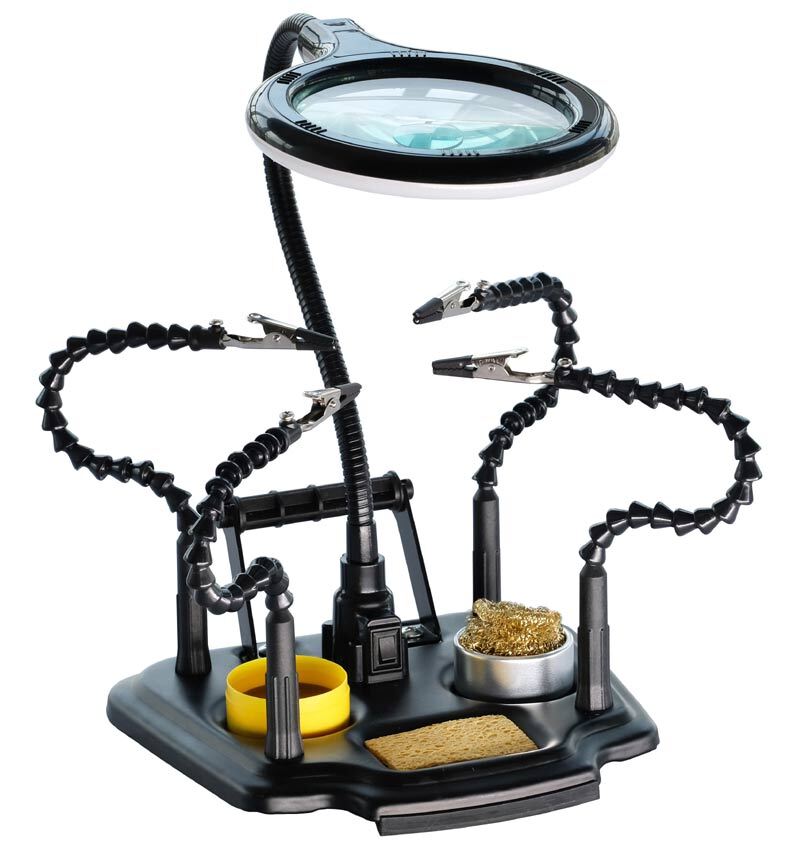 Altronics Flexible Helping Hands With LED Magnifier