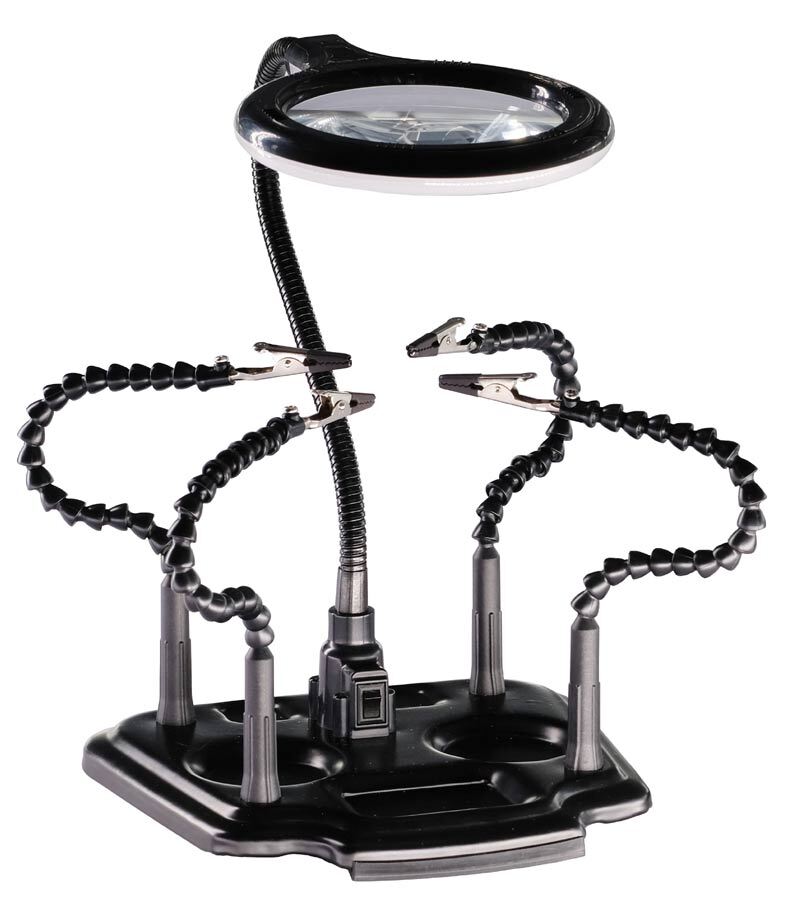 Altronics Flexible Helping Hands With LED Magnifier